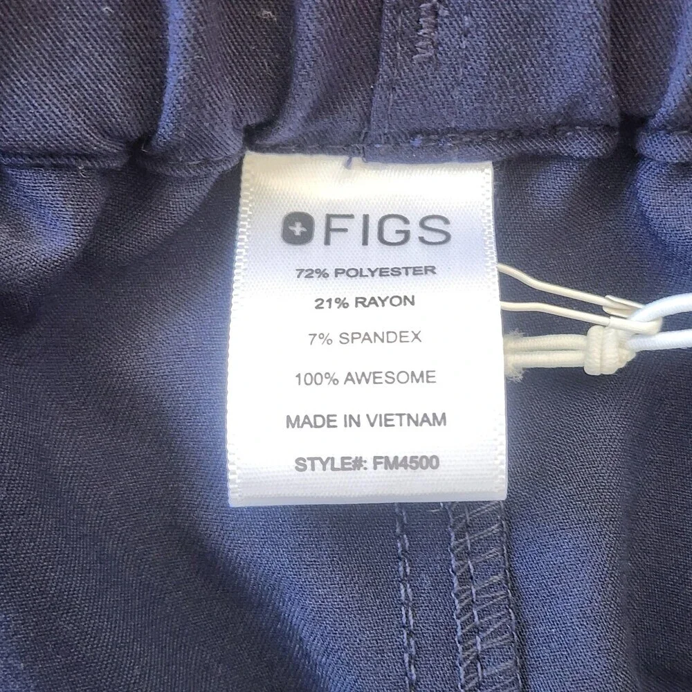FIGS Pisco Basic Pants Mens Medium Navy Technical Collection Scrubs Workwear